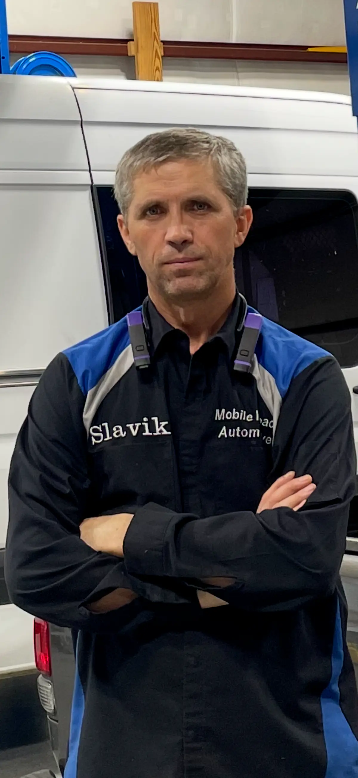 Slavik Pascaru, owner and head mechanic